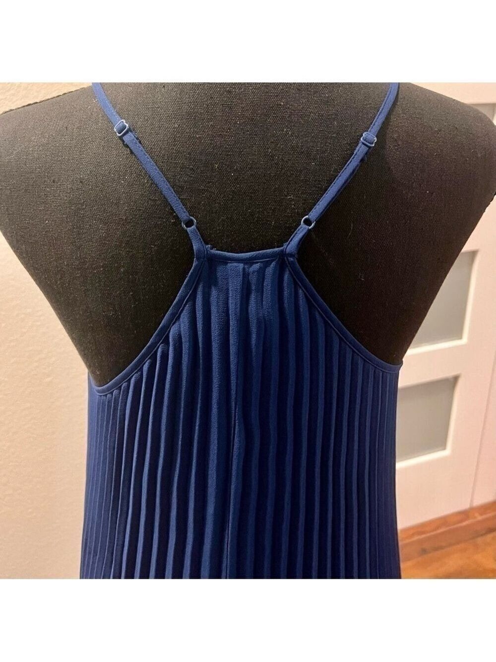 VICTORIA’S SECRET blue, pleated maxi dress. Size S - Picture 4 of 11